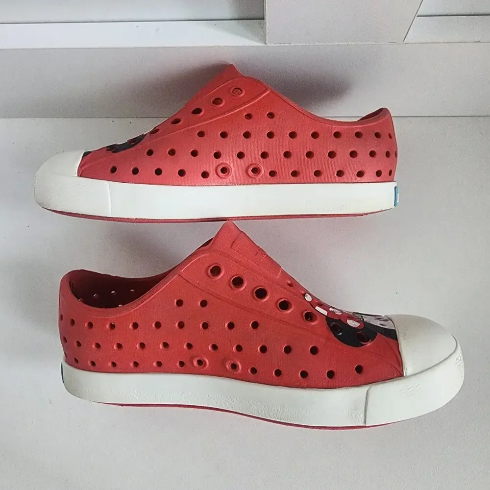 Disney x Native Red‎ Minnie Mouse Slip On Shoes - C12